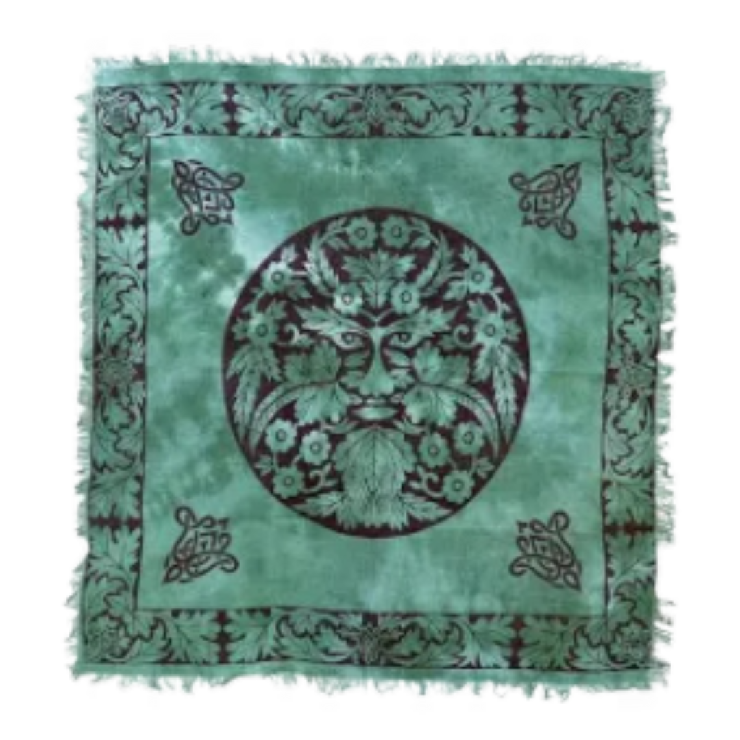 18″x18″ Green Man altar cloth
