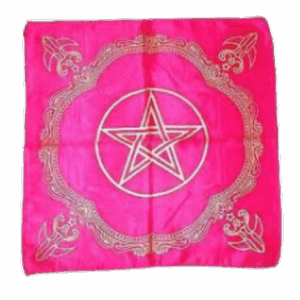 21″ x 21″ Pink Goddess of Earth Pentagram altar cloth