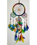 6" Rainbow Hemp dreamcatcher
