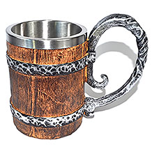 5" Big Brown Barrel mug