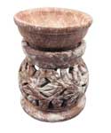 3 1/4" Leaf soapstone oil diffuser