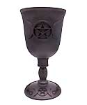 7 5/8" Triple Moon & Pentagram chalice