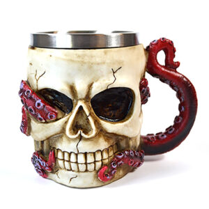 4 1/2" Skull Octopus mug