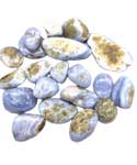 1 lb Agate, Blue Lace tumbled stones 20-25mm