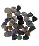 1 lb Fluorite, Rainbow tumbled stones