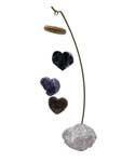 9" Rose Quartz table chime