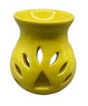 4" Yellow Ceramic oil diffuser
