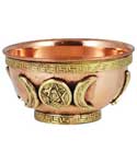 3" Triple Moon Offering Bowl