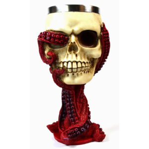7 1/4" Skull Octopus chalice