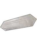 Double Terminated Quartz Point 2" 16 faceted