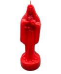 10" Red Holy Death candle