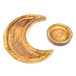 10 1/4" Moon wooden tray