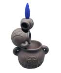 5" Triple Moon Cauldron backflow burner
