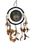 Wolf dream catcher 13"