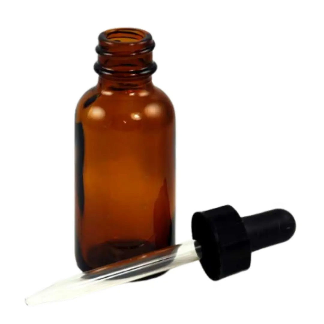 Amber Bottle with Dropper 1 oz