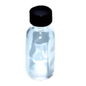 Clear 1oz Glass bottle & cap