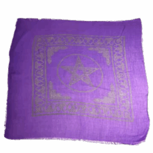 Pentagram altar cloth 18″ x 18″
