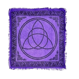 Purple Triquetra altar cloth 36″ x 36″