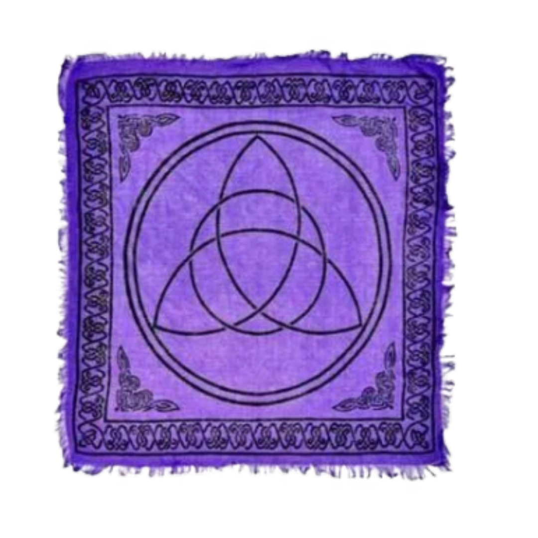 Purple Triquetra altar cloth 36″ x 36″