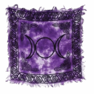 Triple Moon altar cloth 18″ x 18″