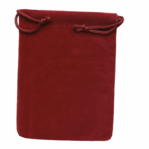 Burgundy Velveteen Bag