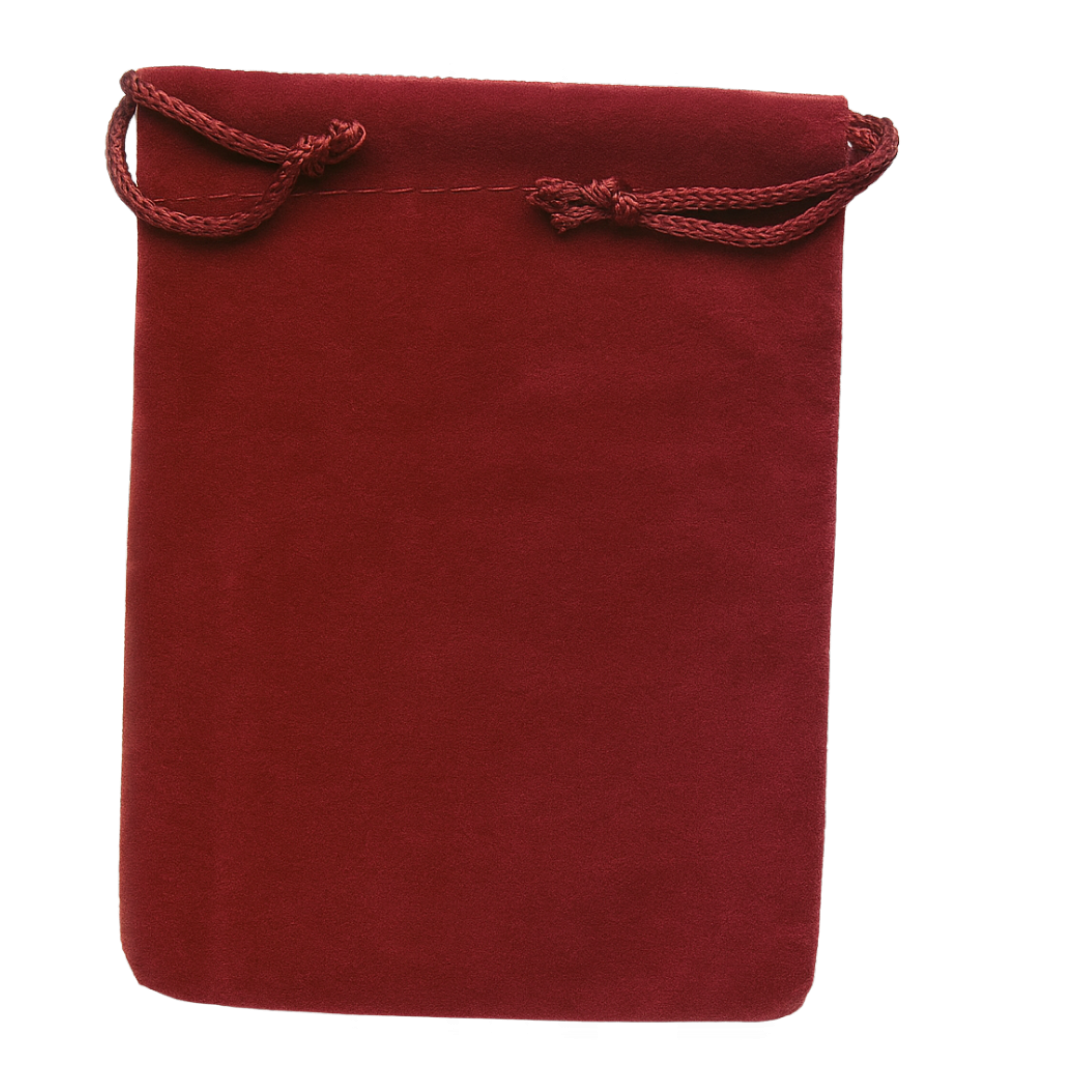 Burgundy Velveteen Bag